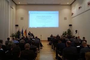 â¢	Thomas Schirrmacher at his lecture in the Stauffenberg Room at the Federal Ministry of Defence Â© BQ/Warnecke