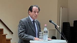 Dr. Traugott Hahn speaking on behalf of the descendants of the martyrs © Manuel Böhm