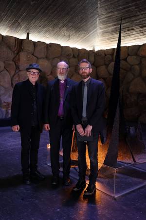 Photo: Siegfried and Oliver Fietz mit Thomas Schirrmacher in Yad Vashem © WEA/Timothy Goropevsek