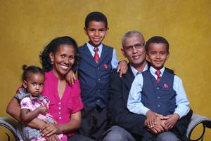 Photo: Dr. Seblewengel Daniel with her family © private