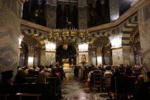 Photo: The Aachen Cathedral at the beginning of the award ceremony Â© BQ/Esther Schirrmacher