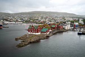 Photo: Tinganes, the headland with the government quarter at the place of the Thing since the year 825 Â© Stig Nygaard CC BY 2.0
