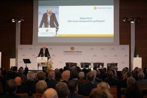 Photo: Thomas Schirrmacher during his lecture in honor of Bassam Tibi at Frankfurt University Â© BQ/Martin Warnecke