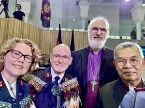 Photo: Lyndon and Bronwyn Buckingham together with Thomas Schirrmacher and Efraim Tendero © WEA/Schirrmacher