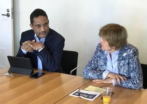 Photo: Abdullah Saeed and Christine Schirrmacher Â© BQ/Thomas Schirrmacher